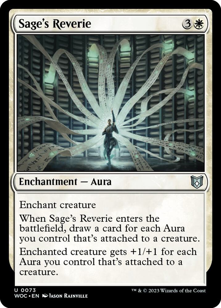 Sage's Reverie 73 card from Commander: Wilds of Eldraine
