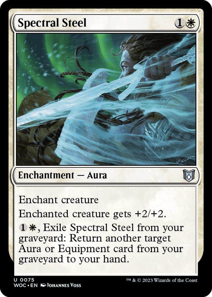 Spectral Steel 75 card from Commander: Wilds of Eldraine