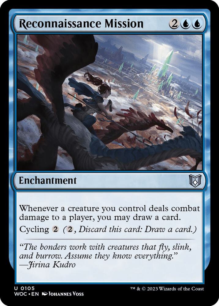 Reconnaissance Mission 105 card from Commander: Wilds of Eldraine