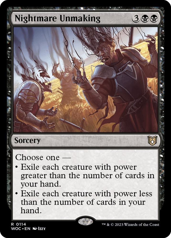 Nightmare Unmaking 114 card from Commander: Wilds of Eldraine