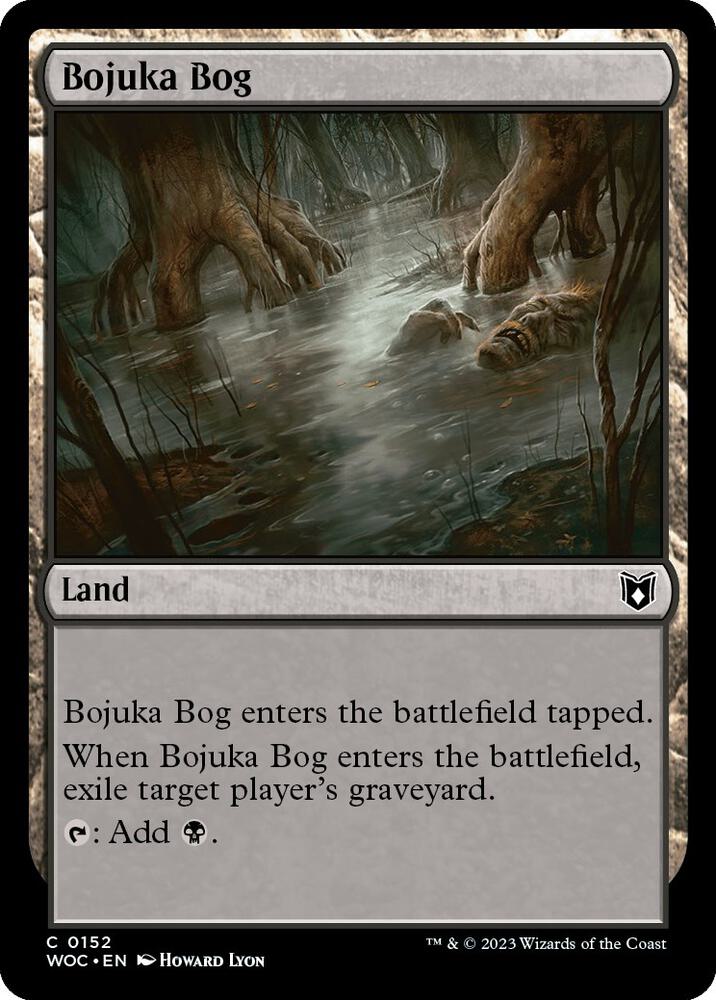 Bojuka Bog 152 card from Commander: Wilds of Eldraine