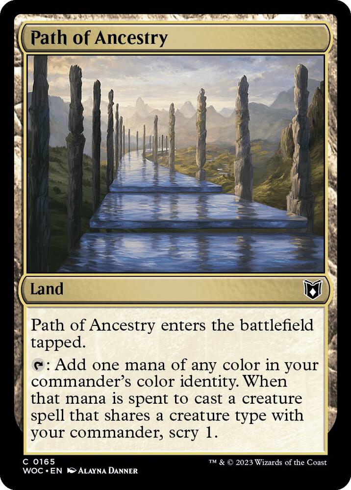 Path of Ancestry 165 card from Commander: Wilds of Eldraine