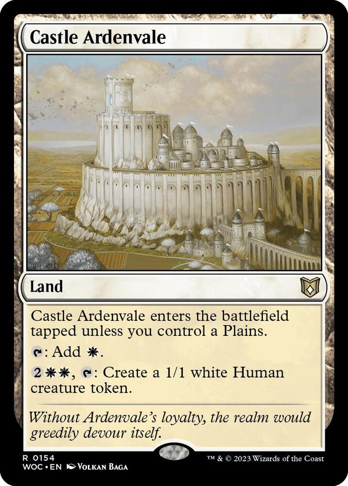 Castle Ardenvale 154 card from Commander: Wilds of Eldraine