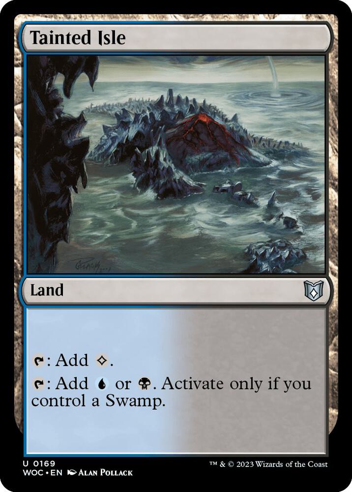 Tainted Isle 169 card from Commander: Wilds of Eldraine