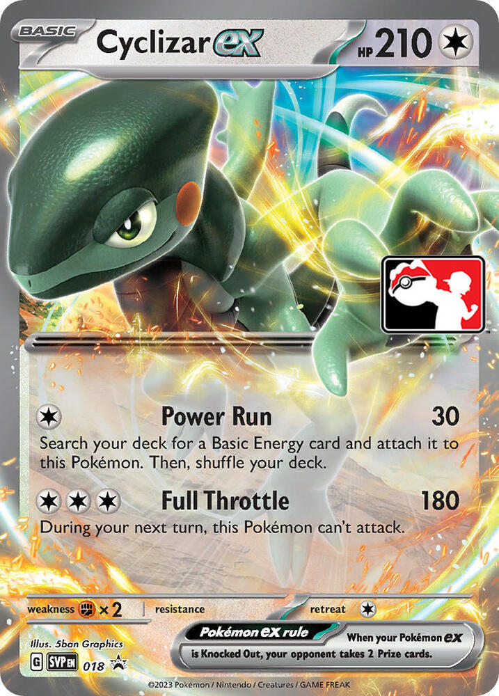 Cyclizar ex 018 card from Prize Pack Series Cards