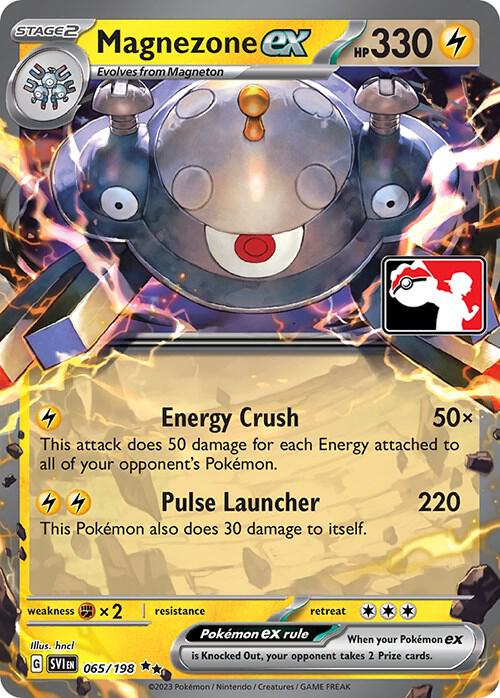 Magnezone ex 065/198 card from Prize Pack Series Cards