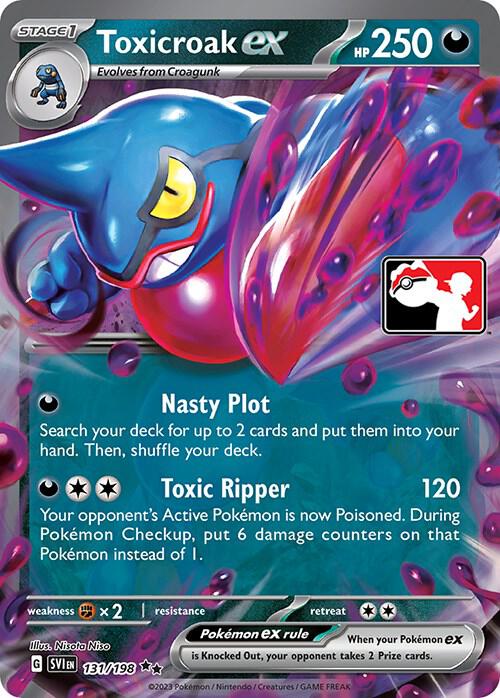 Toxicroak ex 131/198 card from Prize Pack Series Cards