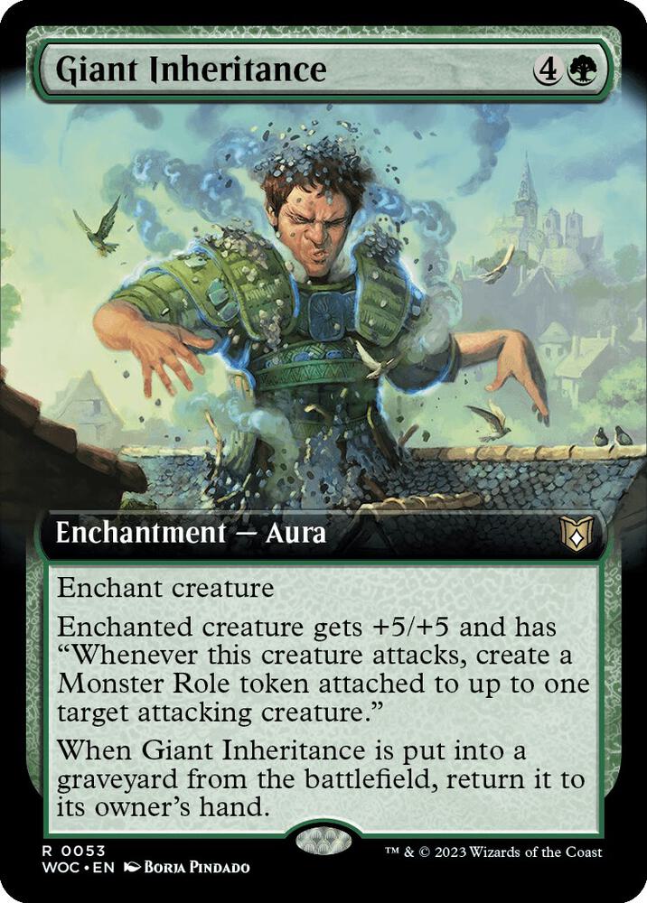 Giant Inheritance (Extended Art) 53 card from Commander: Wilds of Eldraine