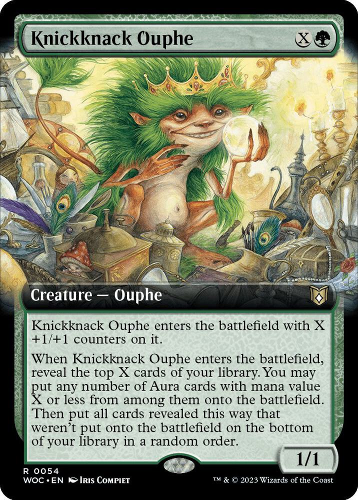 Knickknack Ouphe (Extended Art) 54 card from Commander: Wilds of Eldraine