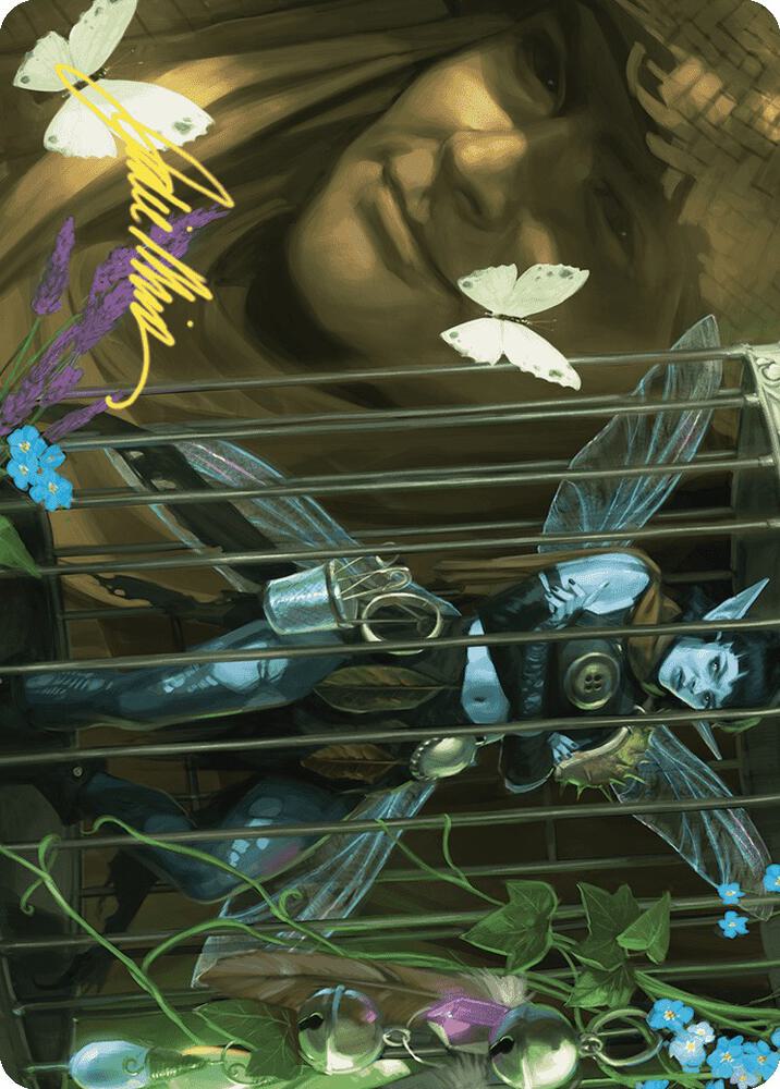 Cooped Up Art Card (Gold-Stamped Signature) 1 card from Art Series: Wilds of Eldraine