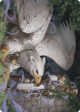 Dutiful Griffin Art Card 3 card from Art Series: Wilds of Eldraine