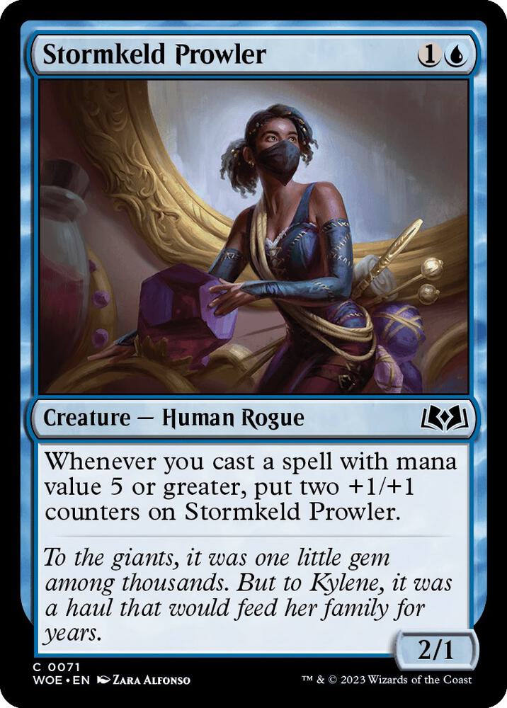 Stormkeld Prowler 71 card from Wilds of Eldraine