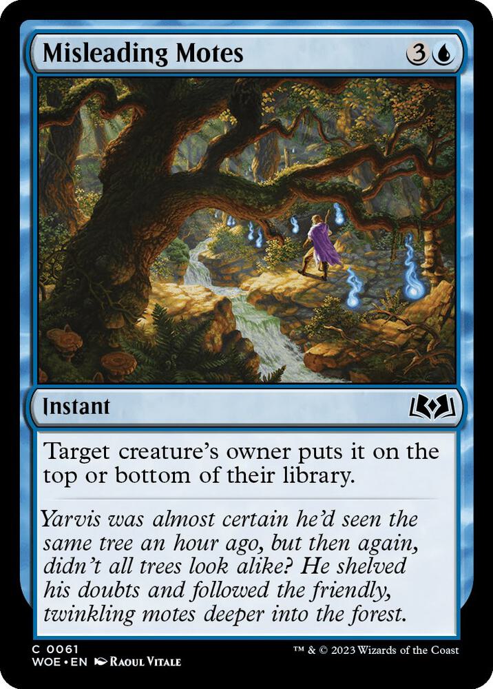 Misleading Motes 61 card from Wilds of Eldraine