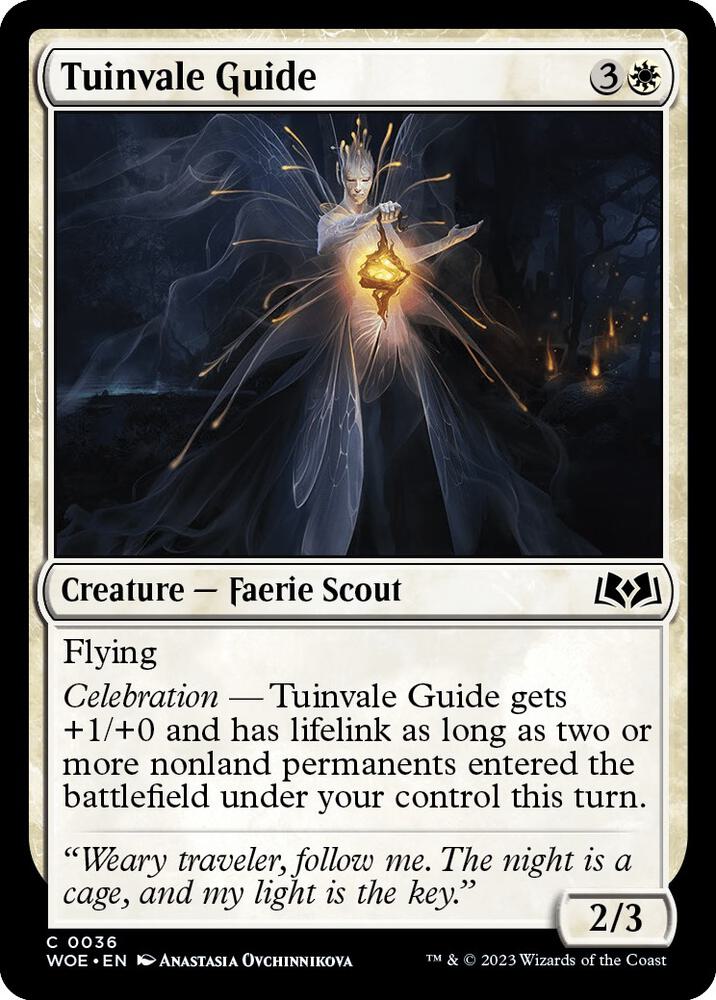 Tuinvale Guide 36 card from Wilds of Eldraine