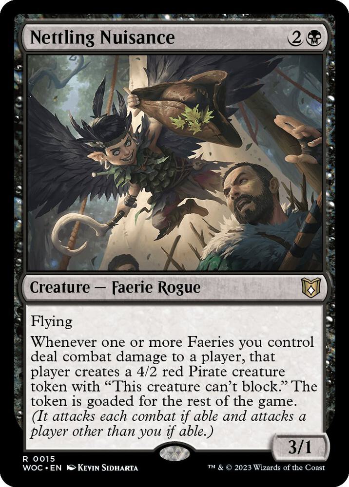 Nettling Nuisance 15 card from Commander: Wilds of Eldraine