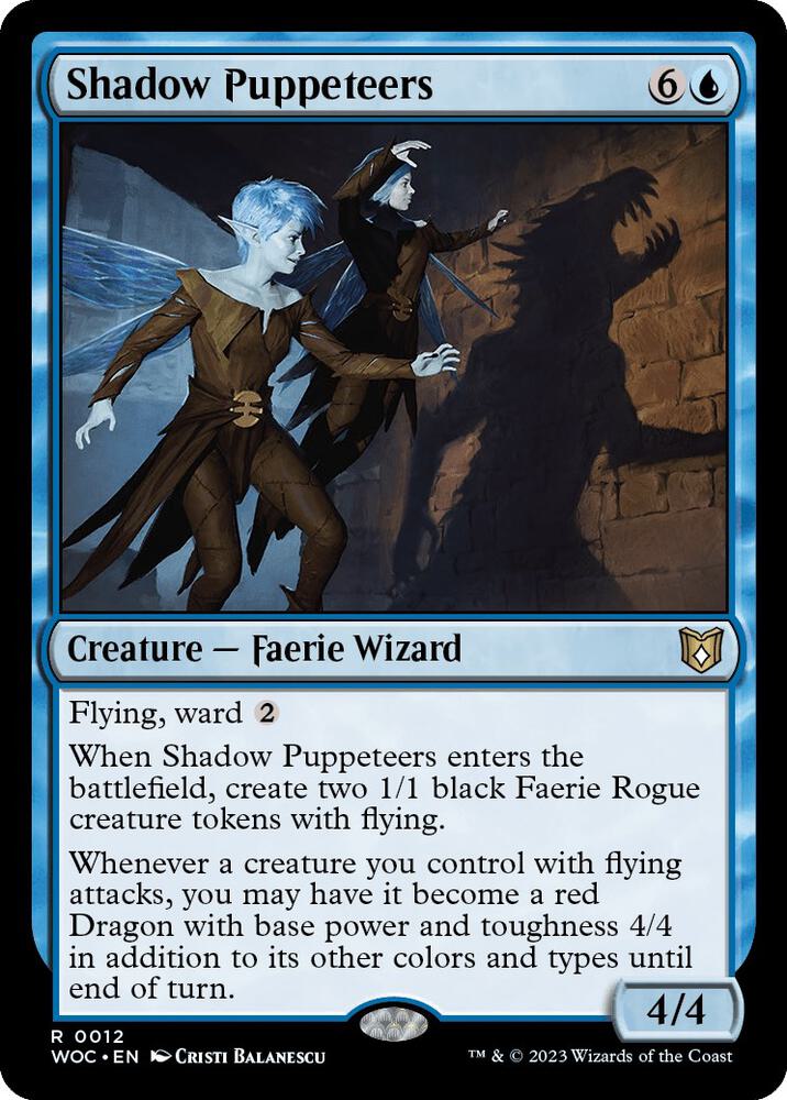 Shadow Puppeteers 12 card from Commander: Wilds of Eldraine
