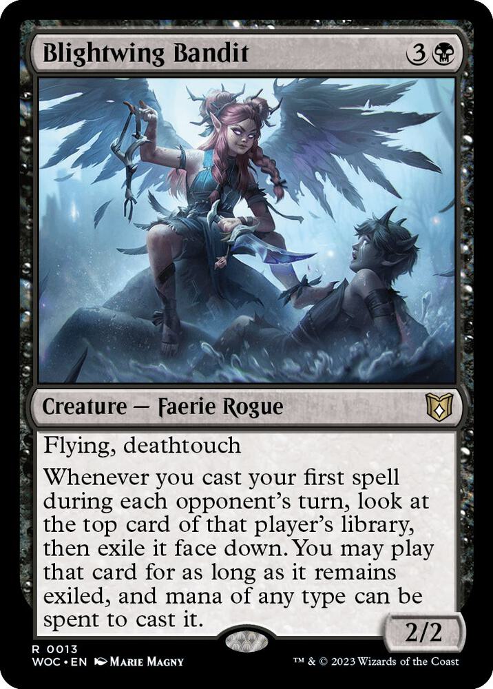 Blightwing Bandit 13 card from Commander: Wilds of Eldraine