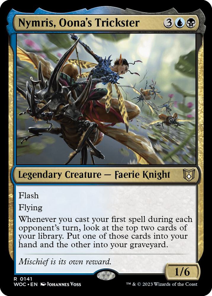 Nymris, Oona's Trickster 141 card from Commander: Wilds of Eldraine