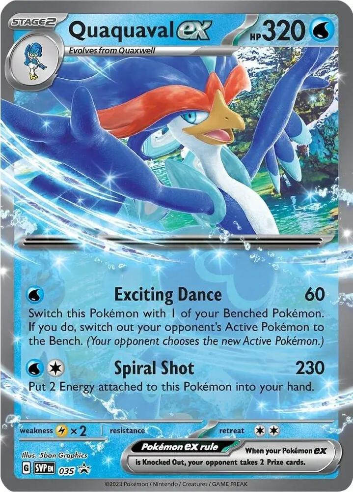 Quaquaval ex 035 card from SV: Scarlet & Violet Promo Cards