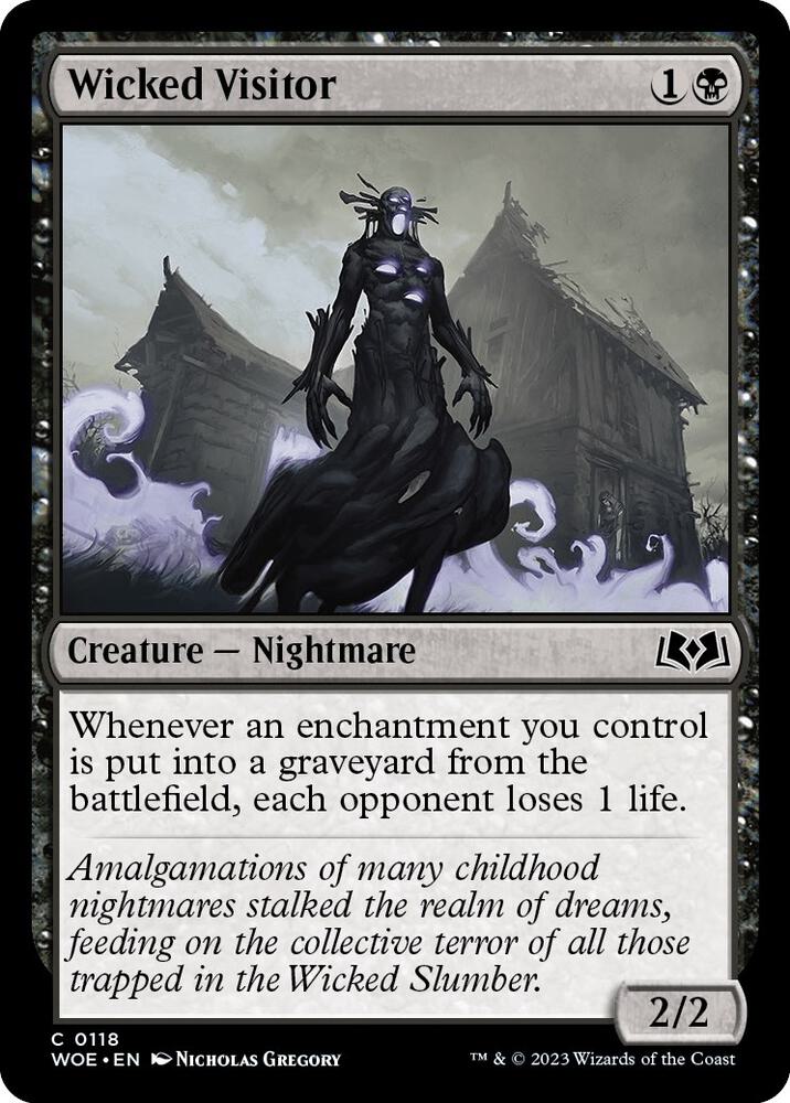 Wicked Visitor 118 card from Wilds of Eldraine