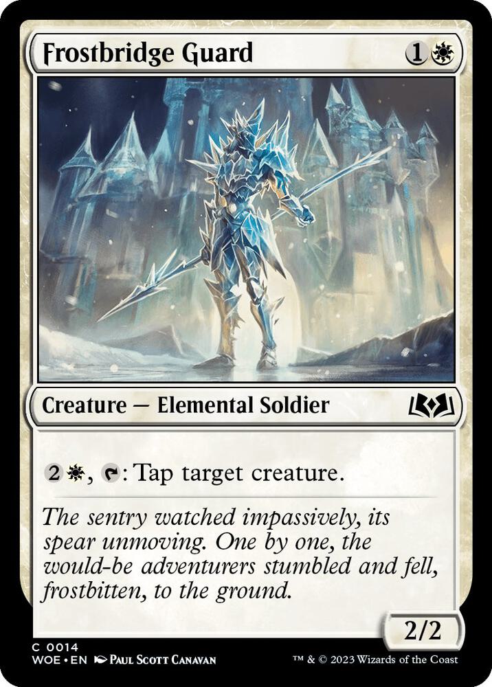 Frostbridge Guard 14 card from Wilds of Eldraine
