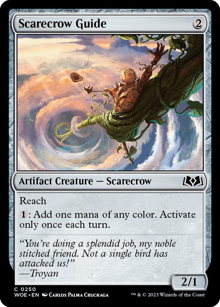 Scarecrow Guide 250 card from Wilds of Eldraine