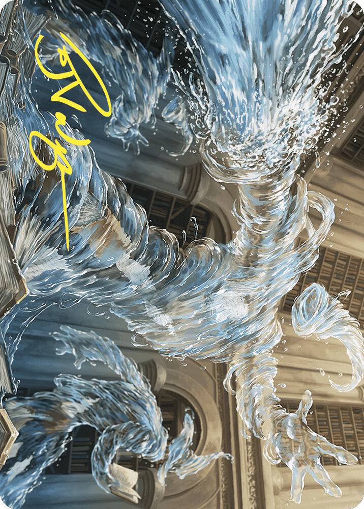 Splashy Spellcaster Art Card (Gold-Stamped Signature) 9 card from Art Series: Wilds of Eldraine
