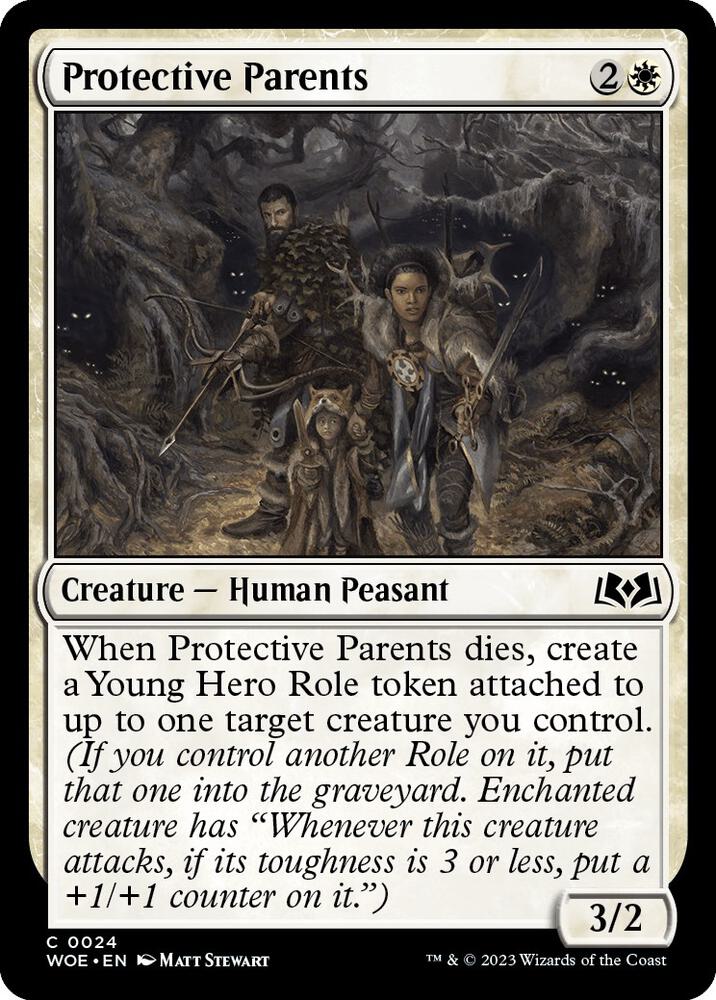 Protective Parents 24 card from Wilds of Eldraine