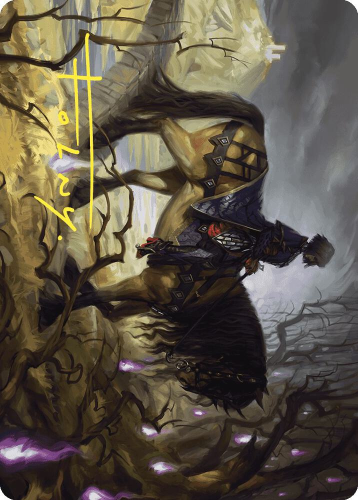 Rowan's Grim Search Art Card (Gold-Stamped Signature) 13 card from Art Series: Wilds of Eldraine