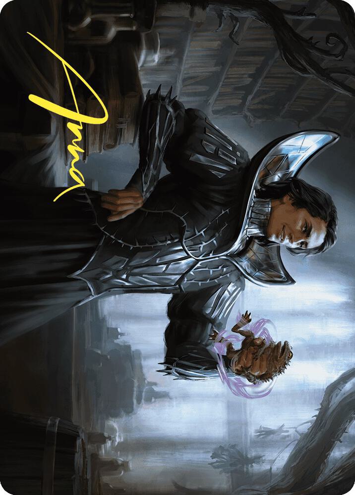 Spiteful Hexmage Art Card (Gold-Stamped Signature) 15 card from Art Series: Wilds of Eldraine