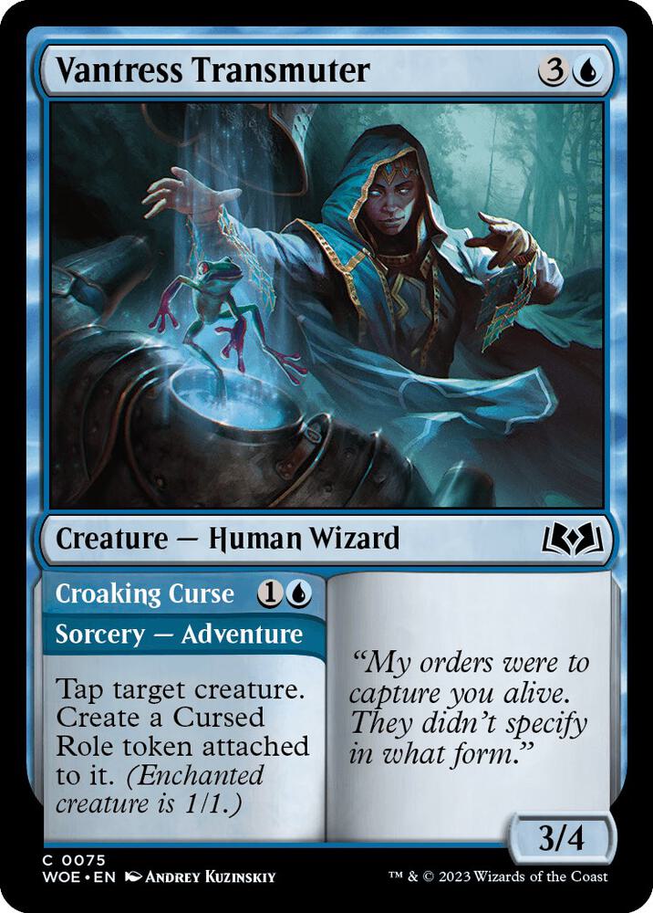 Vantress Transmuter 75 card from Wilds of Eldraine