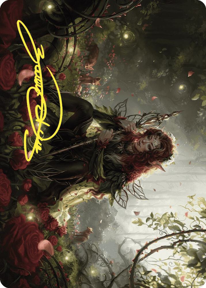 Yenna, Redtooth Regent Art Card (Gold-Stamped Signature) 35 card from Art Series: Wilds of Eldraine