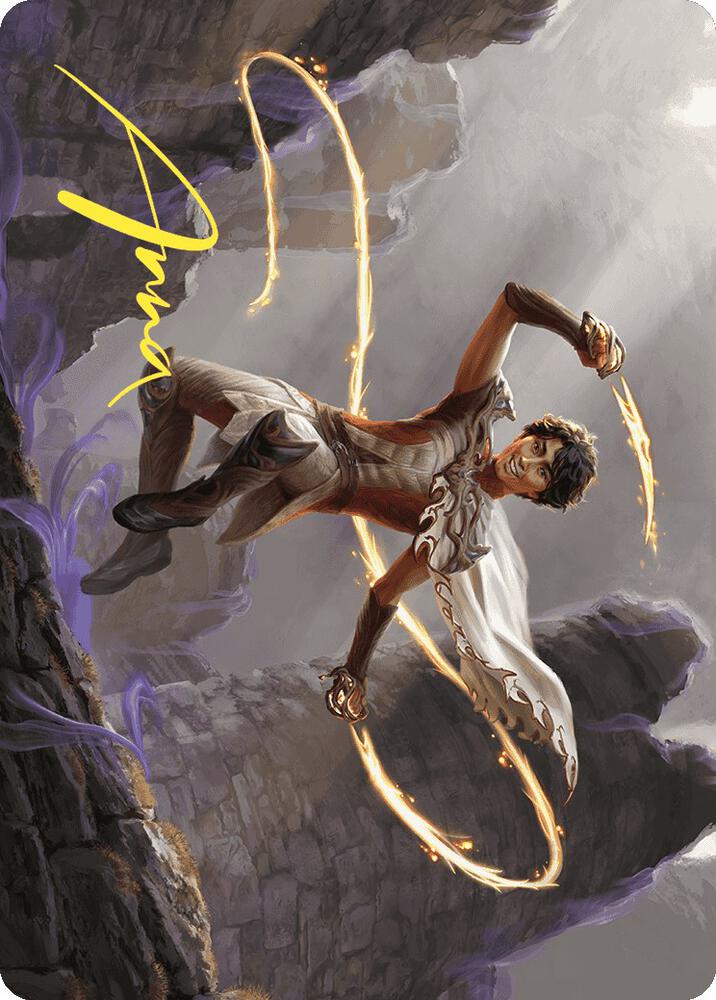 Kellan, the Fae-Blooded Art Card (Gold-Stamped Signature) 39 card from Art Series: Wilds of Eldraine