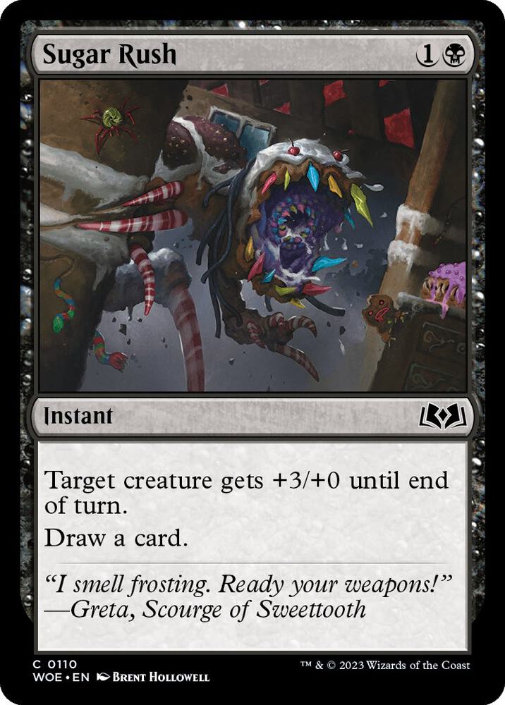 Sugar Rush 110 card from Wilds of Eldraine