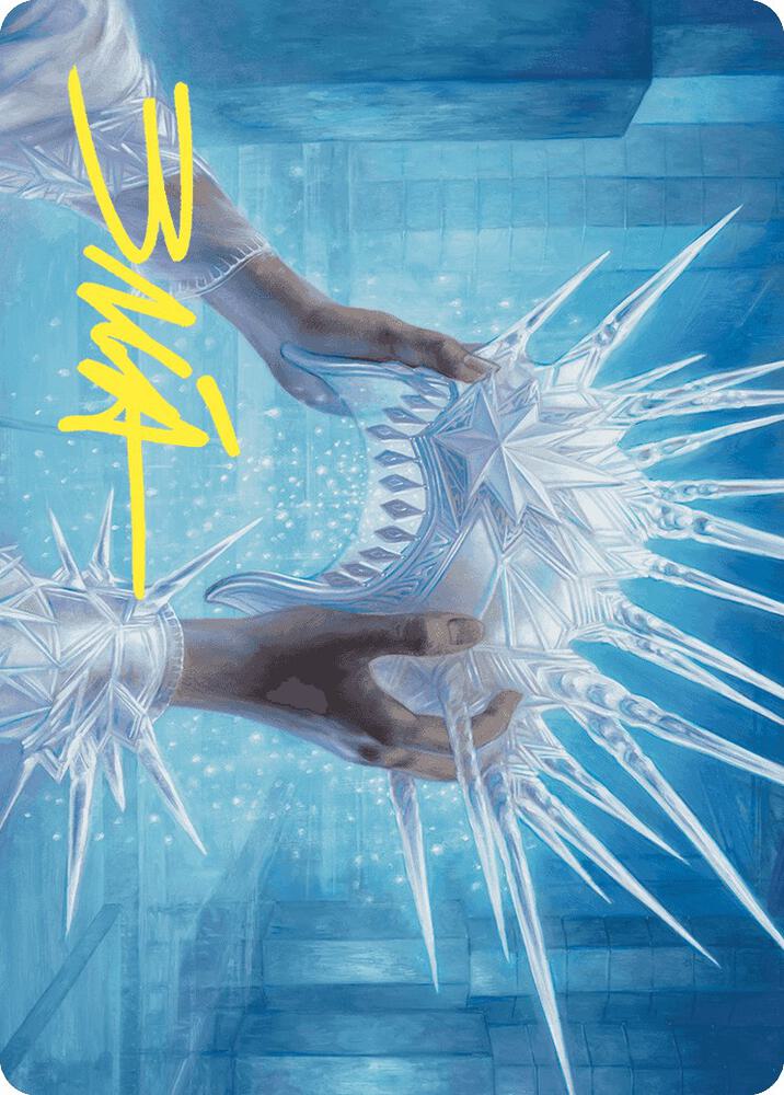 Hylda's Crown of Winter Art Card (Gold-Stamped Signature) 43 card from Art Series: Wilds of Eldraine