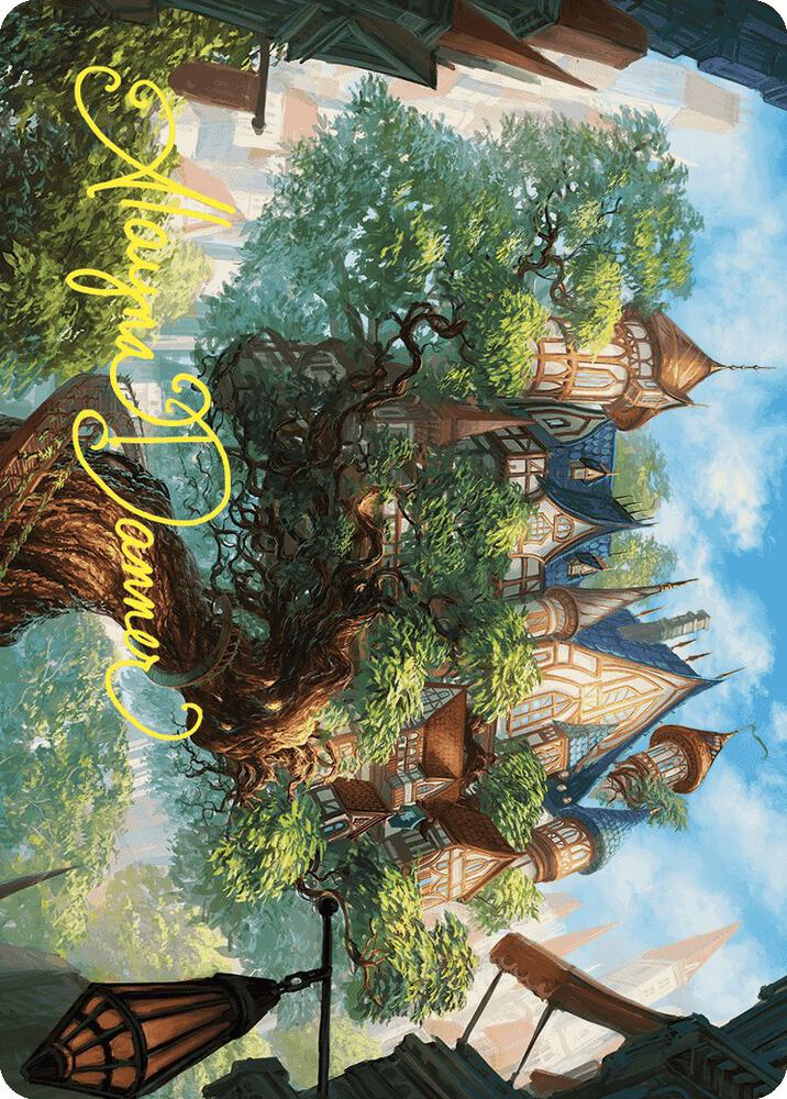 Edgewall Inn Art Card (Gold-Stamped Signature) 46 card from Art Series: Wilds of Eldraine
