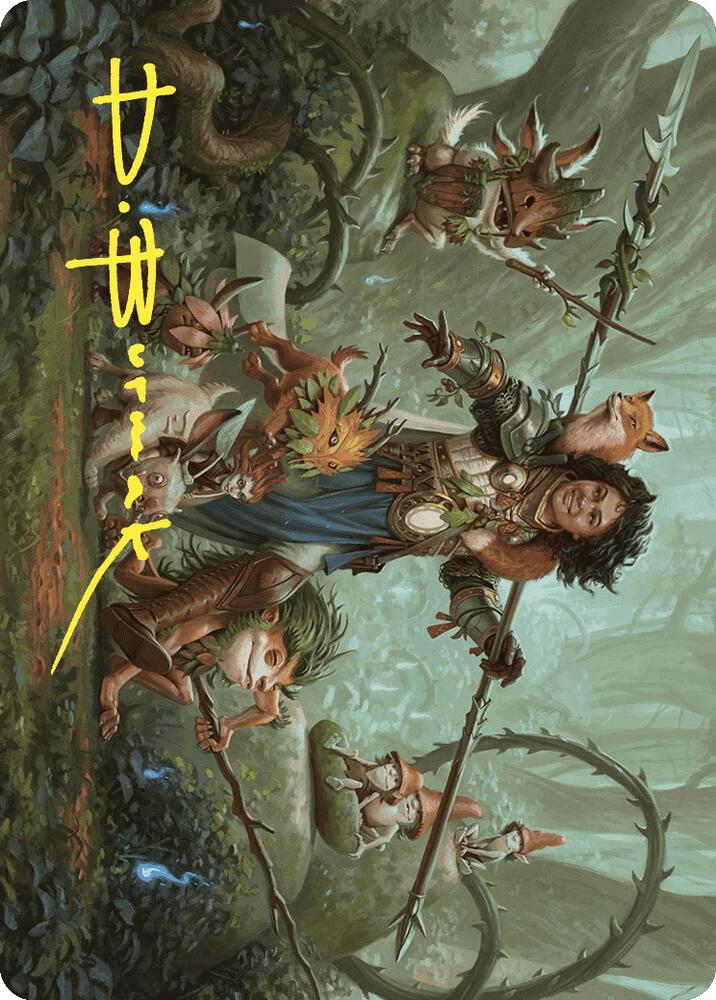 Ellivere of the Wild Court Art Card (Gold-Stamped Signature) 49 card from Art Series: Wilds of Eldraine