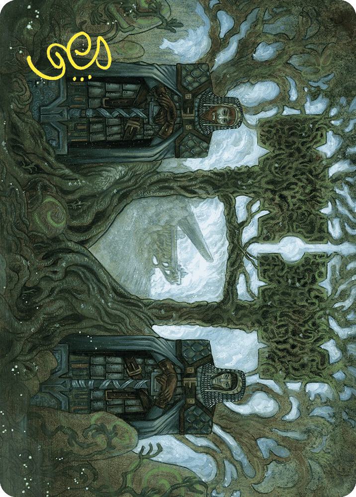 Court of Garenbrig Art Card (Gold-Stamped Signature) 54 card from Art Series: Wilds of Eldraine