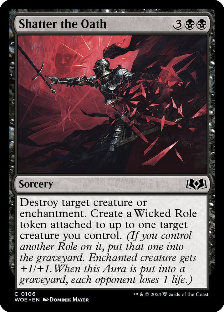 Shatter the Oath 106 card from Wilds of Eldraine