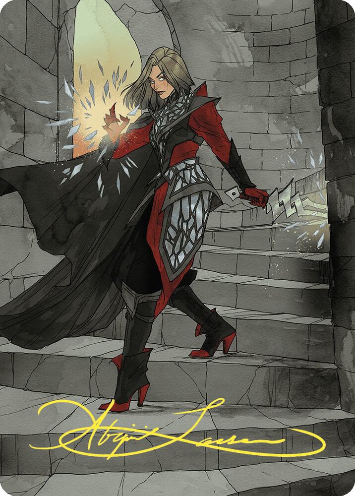 Rowan, Scion of War Art Card (59/81) (Gold-Stamped Signature) card from Art Series: Wilds of Eldraine