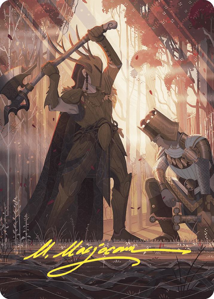 Karmic Justice Art Card (Gold-Stamped Signature) 62 card from Art Series: Wilds of Eldraine