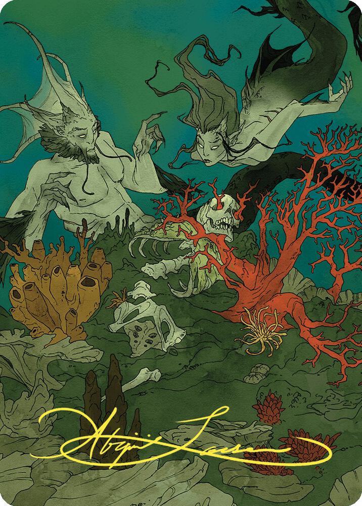Curiosity Art Card (Gold-Stamped Signature) 65 card from Art Series: Wilds of Eldraine