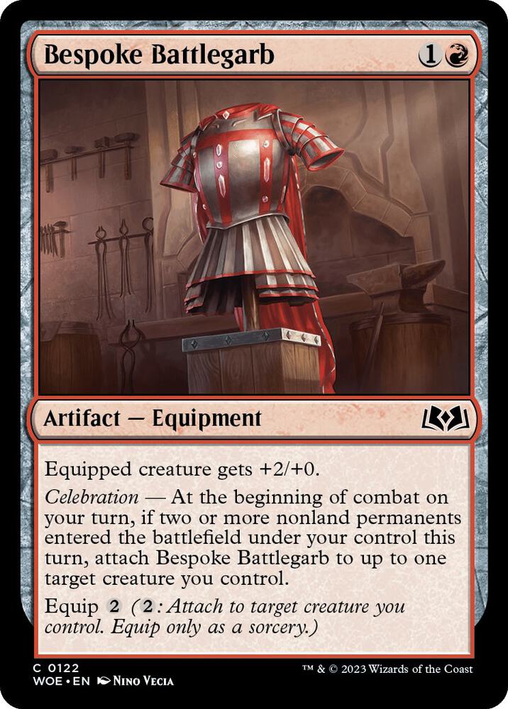 Bespoke Battlegarb 122 card from Wilds of Eldraine