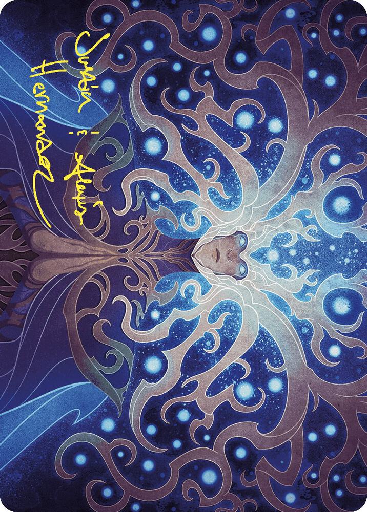 Omniscience Art Card (Gold-Stamped Signature) 68 card from Art Series: Wilds of Eldraine