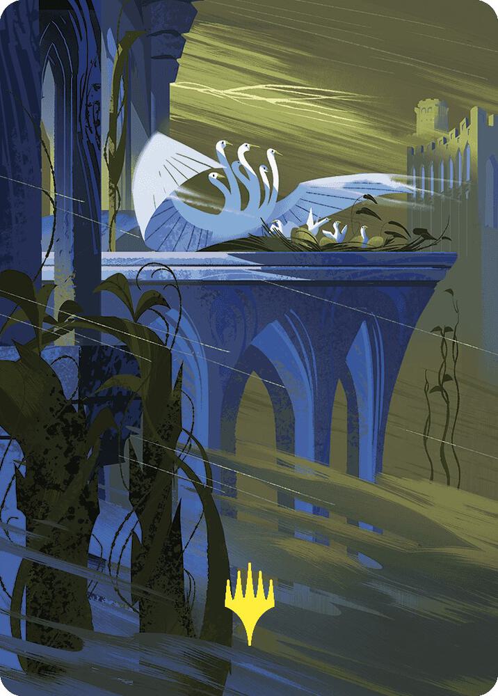 Doubling Season Art Card (Gold-Stamped Planeswalker Symbol) 71 card from Art Series: Wilds of Eldraine