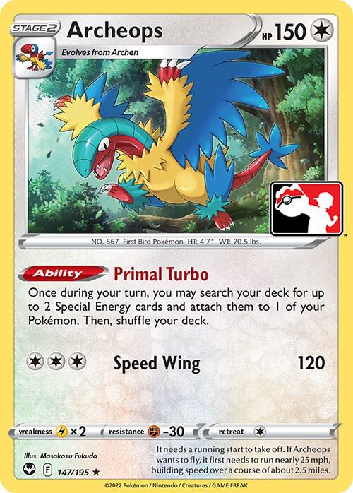 Archeops 147/195 card from Prize Pack Series Cards
