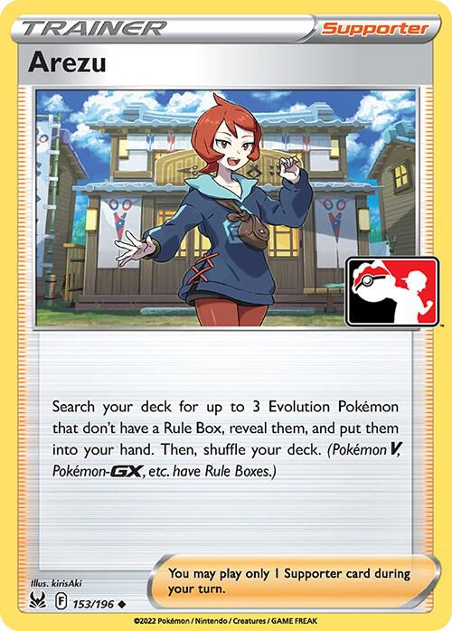 Arezu 153/196 card from Prize Pack Series Cards