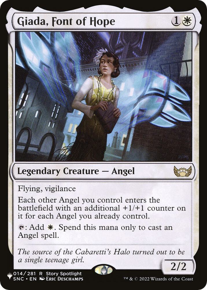 Giada, Font of Hope 014/281 card from The List Reprints