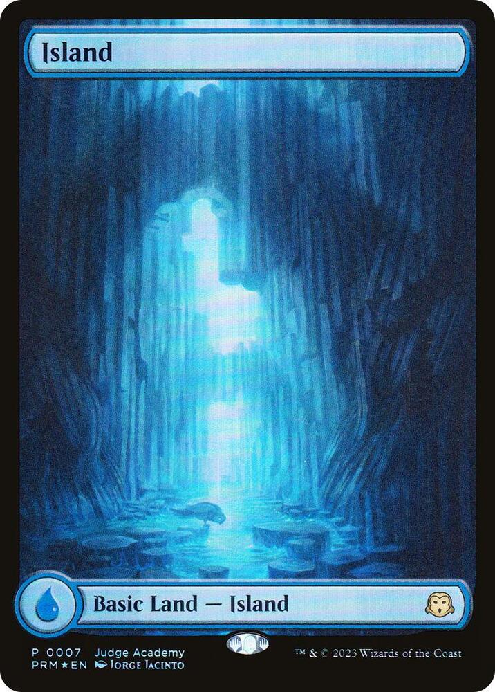 Island - Full Art 7 card from Judge Promos