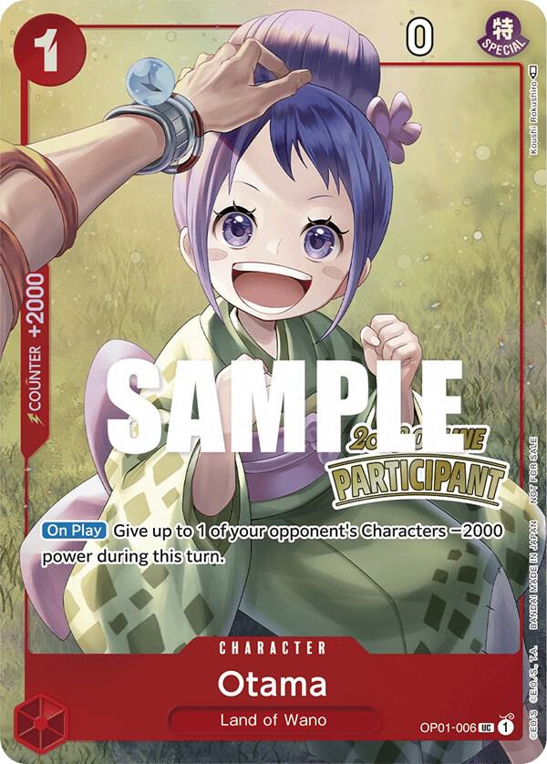 Otama (Online Regional 2023) [Participant] OP01-006 card from One Piece Promotion Cards